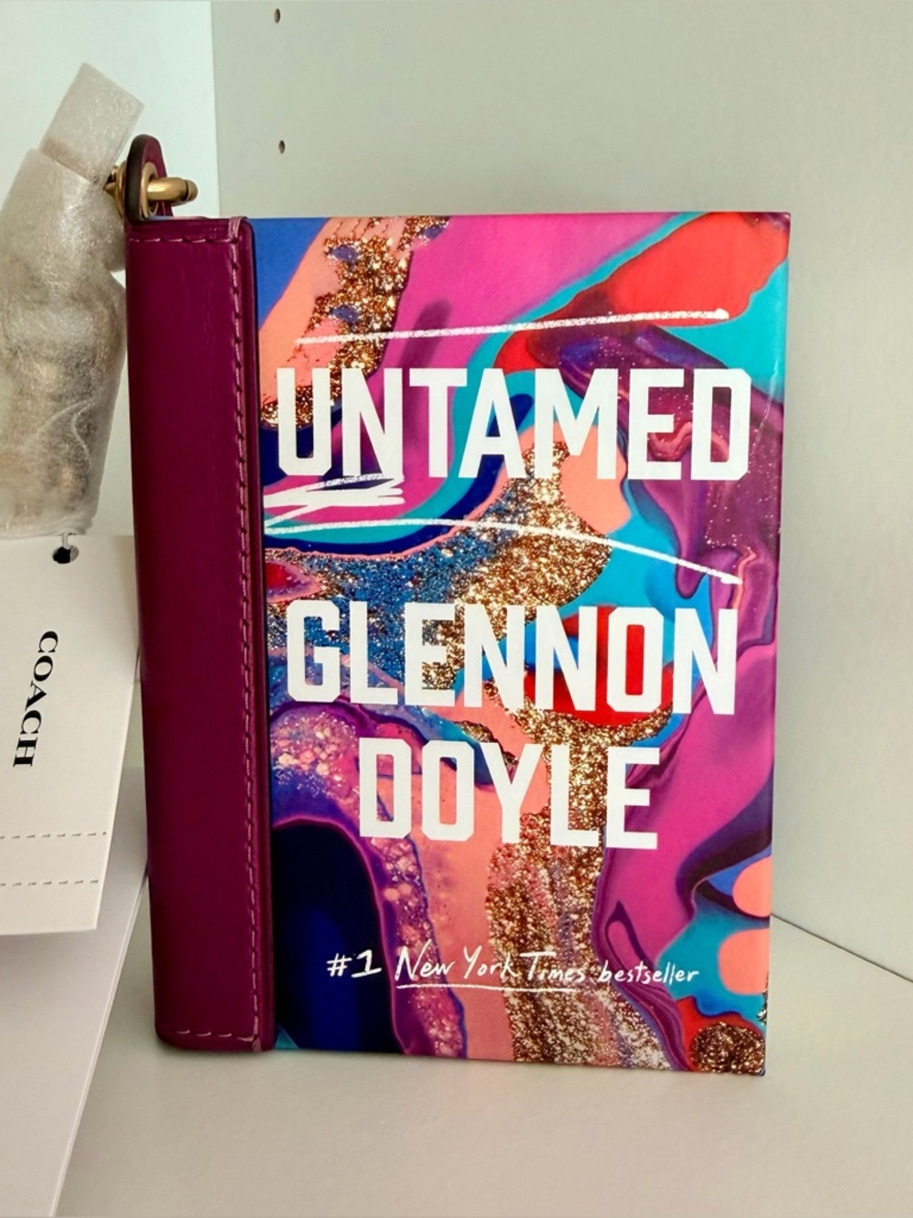 Coach Untamed Book Bag Charm CFK44 NWT Glennon Doyle Bookish Accessory SOLD OUT